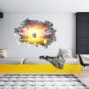 Wall Mural Football - Sport Theme Wall Decor, Living Room Wall Art, Wall Decal Sports, Digital print, Removable Wall Sticker