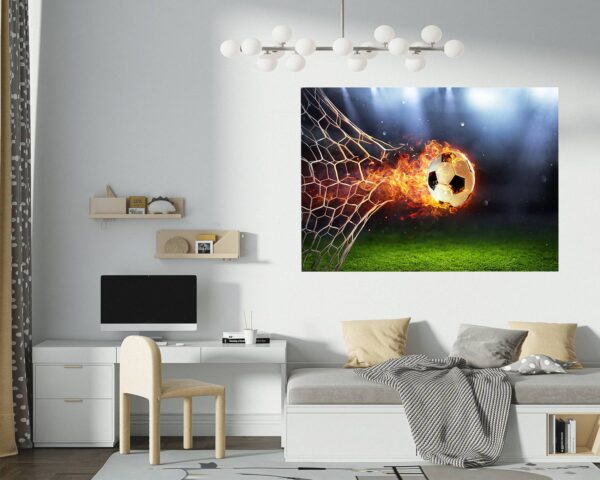 Football Wall Sticker - Wall Decal Sport, Bedroom Wall Art, Peel and Stick, Sport Wall Decor, Vinyl Decal, Wall Decoration