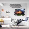 Football Wall Sticker - Wall Decal Sport, Bedroom Wall Art, Peel and Stick, Sport Wall Decor, Vinyl Decal, Wall Decoration