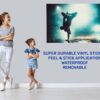 Ballerina Wall Decor - Peel and Stick Wall Decal, Vinyl Wall Sticker, Dance Wall Sticker, Wall Decor Home, Bedroom Wall Sticker, Removable Wall Sticker , Easy to Apply