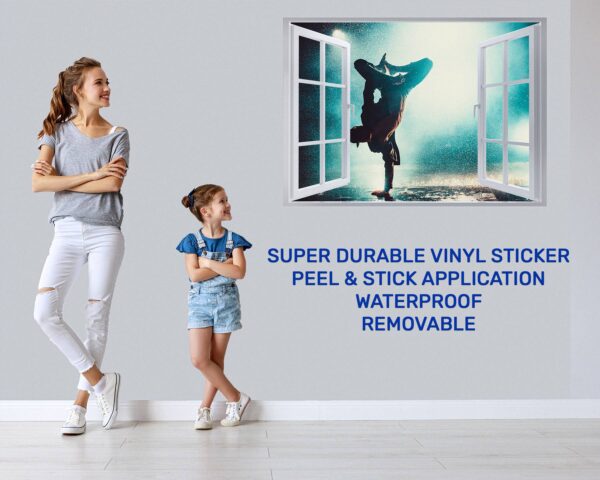 Ballerina Wall Decor - Peel and Stick Wall Decal, Vinyl Wall Sticker, Dance Wall Sticker, Wall Decor Home, Bedroom Wall Sticker, Removable Wall Sticker , Easy to Apply