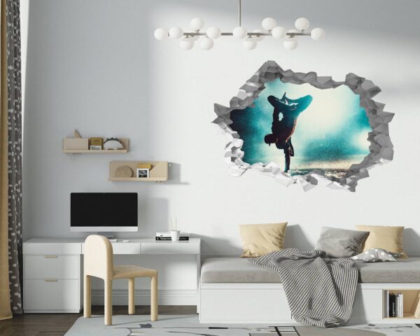 Ballerina Wall Decor - Peel and Stick Wall Decal, Vinyl Wall Sticker, Dance Wall Sticker, Wall Decor Home, Bedroom Wall Sticker, Removable Wall Sticker , Easy to Apply