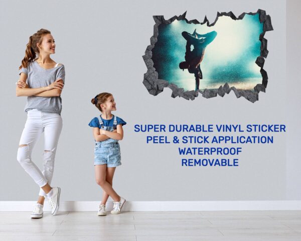 Ballerina Wall Decor - Peel and Stick Wall Decal, Vinyl Wall Sticker, Dance Wall Sticker, Wall Decor Home, Bedroom Wall Sticker, Removable Wall Sticker , Easy to Apply