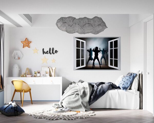 Dance Wall Sticker - Self Adhesive Wall Sticker, Vinyl Wall Sticker, Dance Wall Art, Wall Decor Home, Bedroom Wall Sticker, Removable Wall Sticker, Easy to Apply