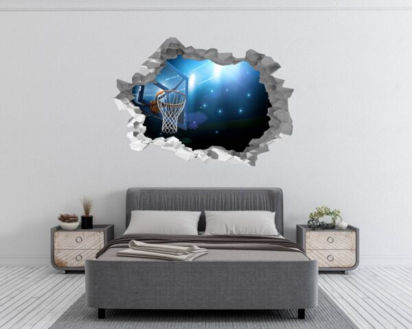 Basketball Wall Décor - Sport Wall Decor, Bedroom Wall Decor, Vinyl Sticker, Living Room Wall Sticke, Trendy Wall Décor, Wall Art Sport