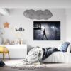 Basketball Wall Sticker - Sport Wall Decal, Bedroom Wall Sticker, Self Adhesive Wall Decal, Wall Art Sport, Printable Wall Art