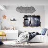 Basketball Wall Sticker - Sport Wall Decal, Bedroom Wall Sticker, Self Adhesive Wall Decal, Wall Art Sport, Printable Wall Art