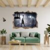 Basketball Wall Sticker - Sport Wall Decal, Bedroom Wall Sticker, Self Adhesive Wall Decal, Wall Art Sport, Printable Wall Art