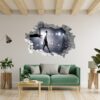 Basketball Wall Sticker - Sport Wall Decal, Bedroom Wall Sticker, Self Adhesive Wall Decal, Wall Art Sport, Printable Wall Art