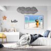 Parrot Wall Sticker - Self Adhesive Wall Decal, Animal Wall Decal, Bedroom Wall Sticker, Removable Vinyl, Wall Decoration