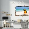 Parrot Wall Sticker - Self Adhesive Wall Decal, Animal Wall Decal, Bedroom Wall Sticker, Removable Vinyl, Wall Decoration