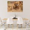 Lion Wall Sticker - Self Adhesive Wall Decal, Animal Wall Decal, Bedroom Wall Sticker, Removable Vinyl, Wall Decoration