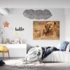 Lion Wall Sticker - Self Adhesive Wall Decal, Animal Wall Decal, Bedroom Wall Sticker, Removable Vinyl, Wall Decoration