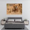 Lion Wall Sticker - Self Adhesive Wall Decal, Animal Wall Decal, Bedroom Wall Sticker, Removable Vinyl, Wall Decoration