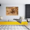 Lion Wall Sticker - Self Adhesive Wall Decal, Animal Wall Decal, Bedroom Wall Sticker, Removable Vinyl, Wall Decoration