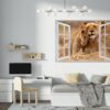 Lion Wall Sticker - Self Adhesive Wall Decal, Animal Wall Decal, Bedroom Wall Sticker, Removable Vinyl, Wall Decoration