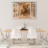 Lion Wall Sticker - Self Adhesive Wall Decal, Animal Wall Decal, Bedroom Wall Sticker, Removable Vinyl, Wall Decoration