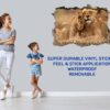 Lion Wall Sticker - Self Adhesive Wall Decal, Animal Wall Decal, Bedroom Wall Sticker, Removable Vinyl, Wall Decoration