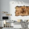 Lion Wall Sticker - Self Adhesive Wall Decal, Animal Wall Decal, Bedroom Wall Sticker, Removable Vinyl, Wall Decoration