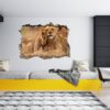 Lion Wall Sticker - Self Adhesive Wall Decal, Animal Wall Decal, Bedroom Wall Sticker, Removable Vinyl, Wall Decoration