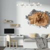 Lion Wall Sticker - Self Adhesive Wall Decal, Animal Wall Decal, Bedroom Wall Sticker, Removable Vinyl, Wall Decoration