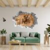 Lion Wall Sticker - Self Adhesive Wall Decal, Animal Wall Decal, Bedroom Wall Sticker, Removable Vinyl, Wall Decoration