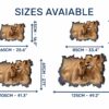 Lion Wall Sticker - Self Adhesive Wall Decal, Animal Wall Decal, Bedroom Wall Sticker, Removable Vinyl, Wall Decoration