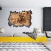 Lion Wall Sticker - Self Adhesive Wall Decal, Animal Wall Decal, Bedroom Wall Sticker, Removable Vinyl, Wall Decoration