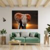 Elephant Wall Decal - Self Adhesive Wall Decal, Animal Wall Decal, Bedroom Wall Sticker, Removable Vinyl, Wall Decoration