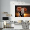 Elephant Wall Decal - Self Adhesive Wall Decal, Animal Wall Decal, Bedroom Wall Sticker, Removable Vinyl, Wall Decoration