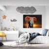 Elephant Wall Decal - Self Adhesive Wall Decal, Animal Wall Decal, Bedroom Wall Sticker, Removable Vinyl, Wall Decoration