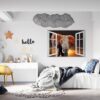 Elephant Wall Decal - Self Adhesive Wall Decal, Animal Wall Decal, Bedroom Wall Sticker, Removable Vinyl, Wall Decoration