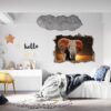 Elephant Wall Decal - Self Adhesive Wall Decal, Animal Wall Decal, Bedroom Wall Sticker, Removable Vinyl, Wall Decoration