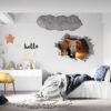 Elephant Wall Decal - Self Adhesive Wall Decal, Animal Wall Decal, Bedroom Wall Sticker, Removable Vinyl, Wall Decoration