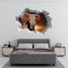 Elephant Wall Decal - Self Adhesive Wall Decal, Animal Wall Decal, Bedroom Wall Sticker, Removable Vinyl, Wall Decoration