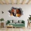 Elephant Wall Decal - Self Adhesive Wall Decal, Animal Wall Decal, Bedroom Wall Sticker, Removable Vinyl, Wall Decoration