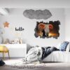 Elephant Wall Decal - Self Adhesive Wall Decal, Animal Wall Decal, Bedroom Wall Sticker, Removable Vinyl, Wall Decoration