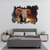 Elephant Wall Decal - Self Adhesive Wall Decal, Animal Wall Decal, Bedroom Wall Sticker, Removable Vinyl, Wall Decoration