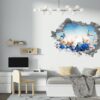 Flower Wall Decal - Butterfly Wall Sticker, Removable Vinyl, Wall Decoration, Vinyl Sticker, Flower Wall Art, Easy to Install