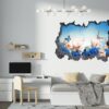 Flower Wall Decal - Butterfly Wall Sticker, Removable Vinyl, Wall Decoration, Vinyl Sticker, Flower Wall Art, Easy to Install