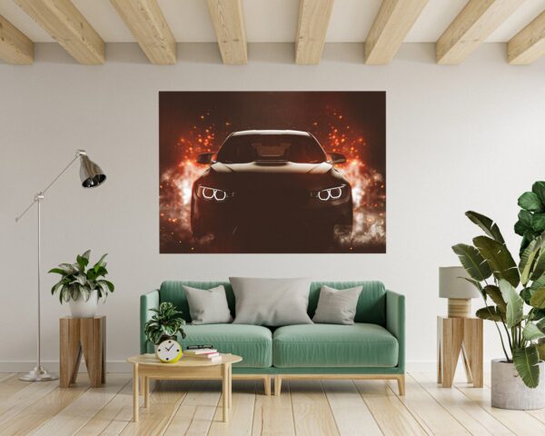 Supersport Car Wall Decal - Self Adhesive Wall Sticker, Vinyl Decal, Car Wall Decal, Car Wall Mural