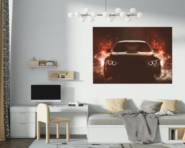 Supersport Car Wall Decal - Self Adhesive Wall Sticker, Vinyl Decal, Car Wall Decal, Car Wall Mural