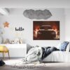 Supersport Car Wall Decal - Self Adhesive Wall Sticker, Vinyl Decal, Car Wall Decal, Car Wall Mural