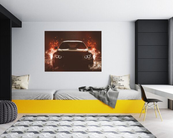 Supersport Car Wall Decal - Self Adhesive Wall Sticker, Vinyl Decal, Car Wall Decal, Car Wall Mural