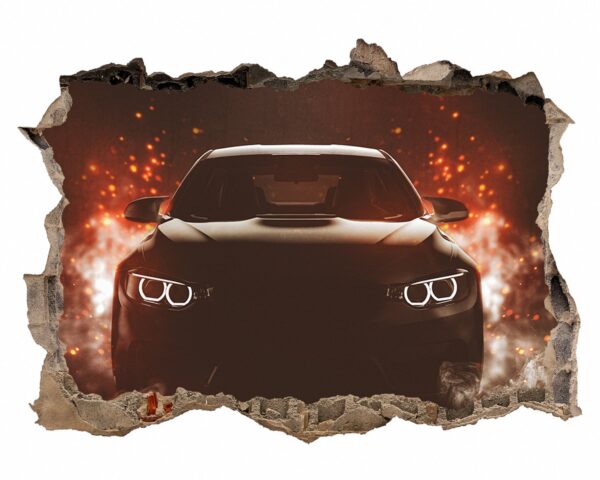 Supersport Car Wall Decal - Self Adhesive Wall Sticker, Vinyl Decal, Car Wall Decal, Car Wall Mural