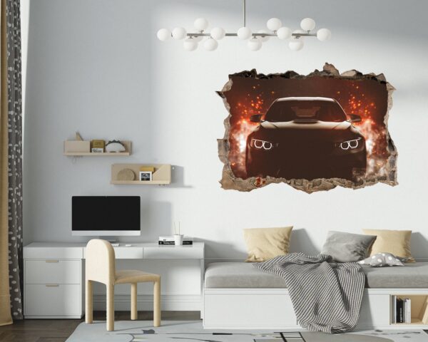 Supersport Car Wall Decal - Self Adhesive Wall Sticker, Vinyl Decal, Car Wall Decal, Car Wall Mural