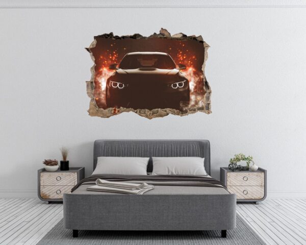 Supersport Car Wall Decal - Self Adhesive Wall Sticker, Vinyl Decal, Car Wall Decal, Car Wall Mural