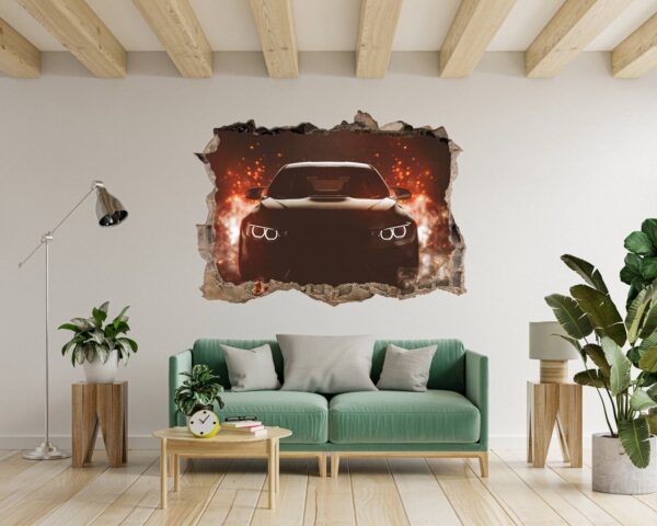 Supersport Car Wall Decal - Self Adhesive Wall Sticker, Vinyl Decal, Car Wall Decal, Car Wall Mural