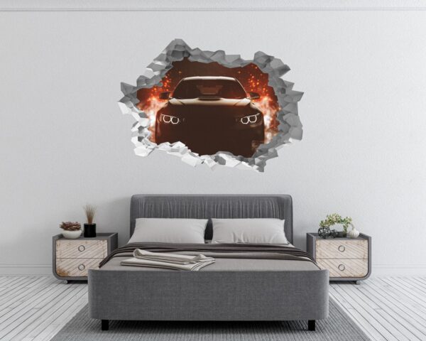 Supersport Car Wall Decal - Self Adhesive Wall Sticker, Vinyl Decal, Car Wall Decal, Car Wall Mural