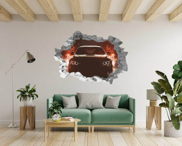 Supersport Car Wall Decal - Self Adhesive Wall Sticker, Vinyl Decal, Car Wall Decal, Car Wall Mural